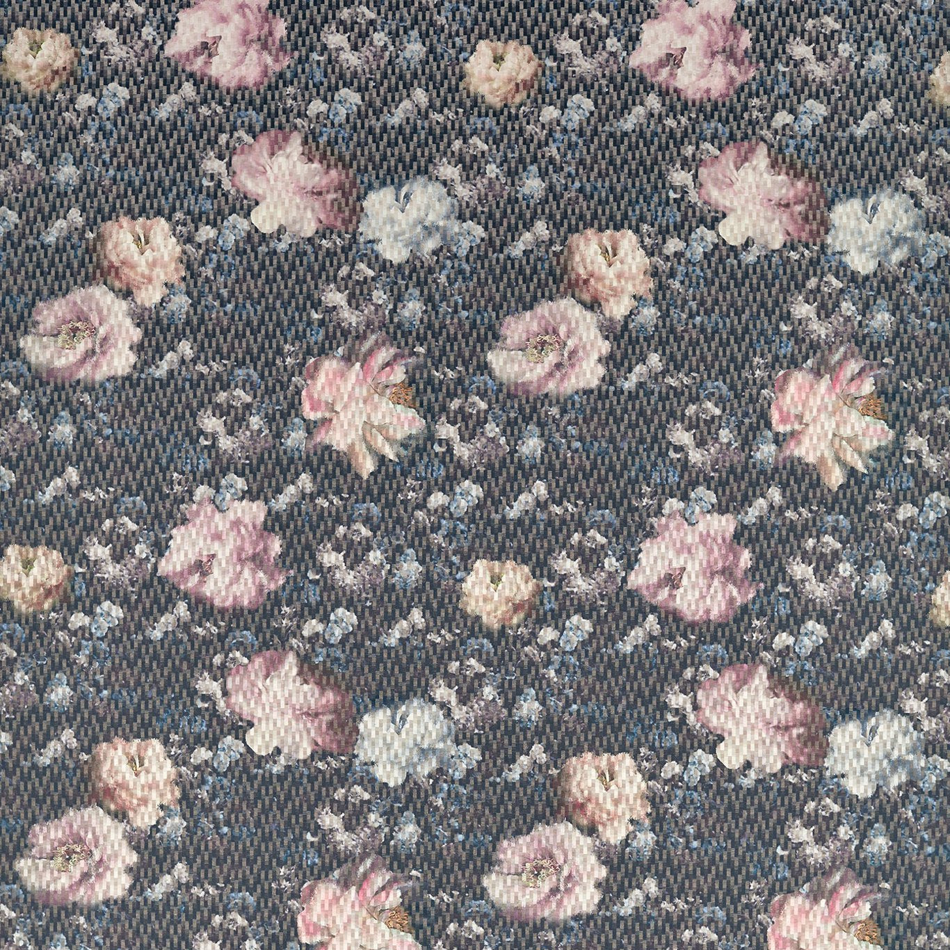 Clarke and Clarke Camile Blush/Charcoal