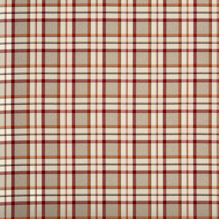 Prestigious Textiles Hatfield Cranberry Fire Resistant