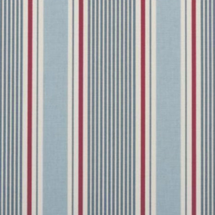 Clarke & Clarke Sail Stripe Curtain Fabric Marine