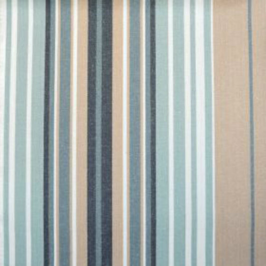 Fryetts Beach Comber Curtain Fabric Harbour Blue