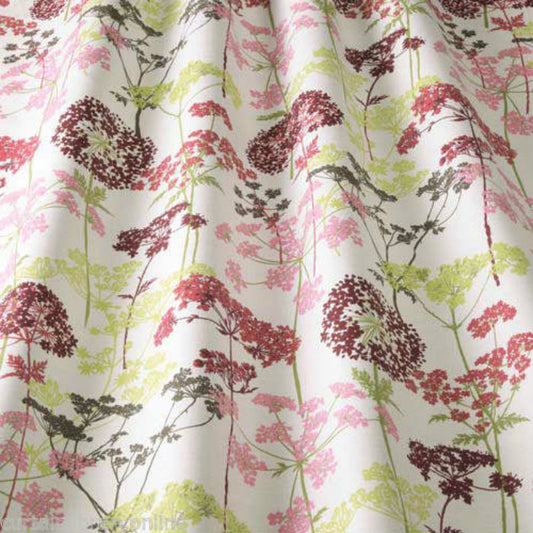 iLiv Hedgerow Curtain Fabric Magenta