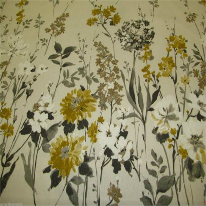 iLiv Wild Meadow Curtain Fabric Charcoal