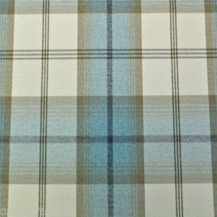 Balmoral Curtain Fabric Sky