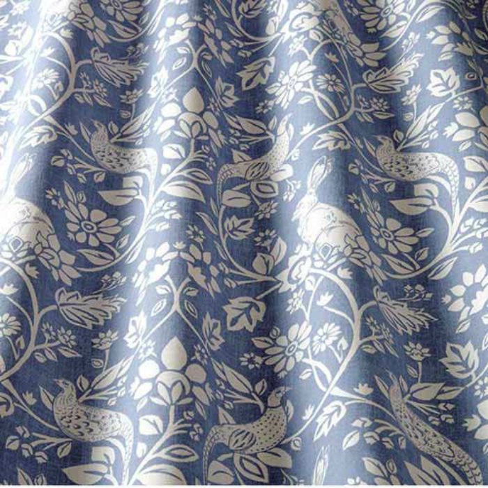 iLiv Heathland Curtain Fabric Indigo