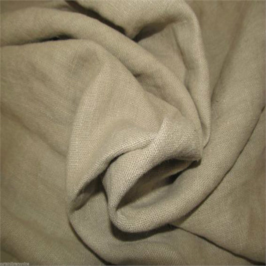 Soft Draping Linen Curtain Fabric Natural
