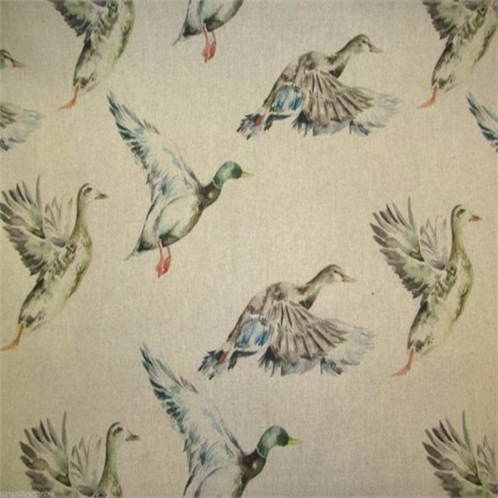 Voyage Country Flying Ducks Curtain Fabric