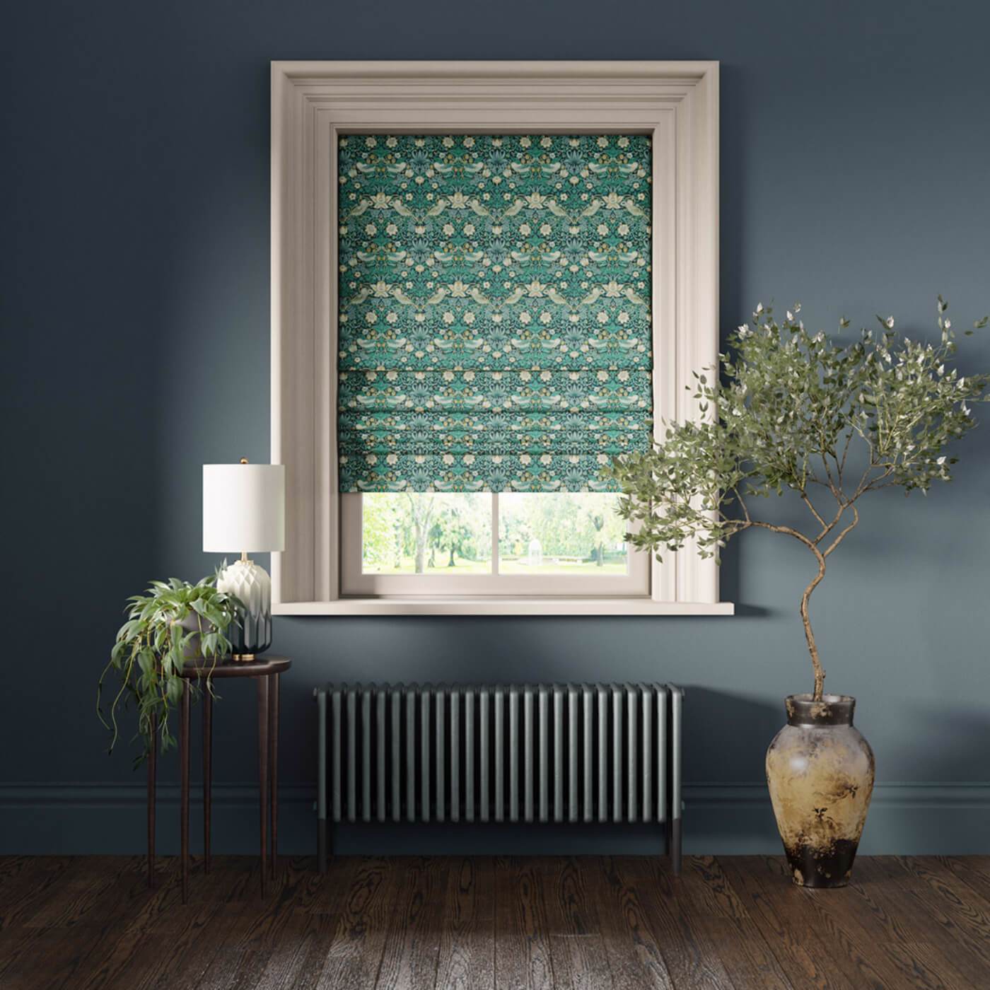 Clarke & Clarke William Morris Strawberry Thief Teal