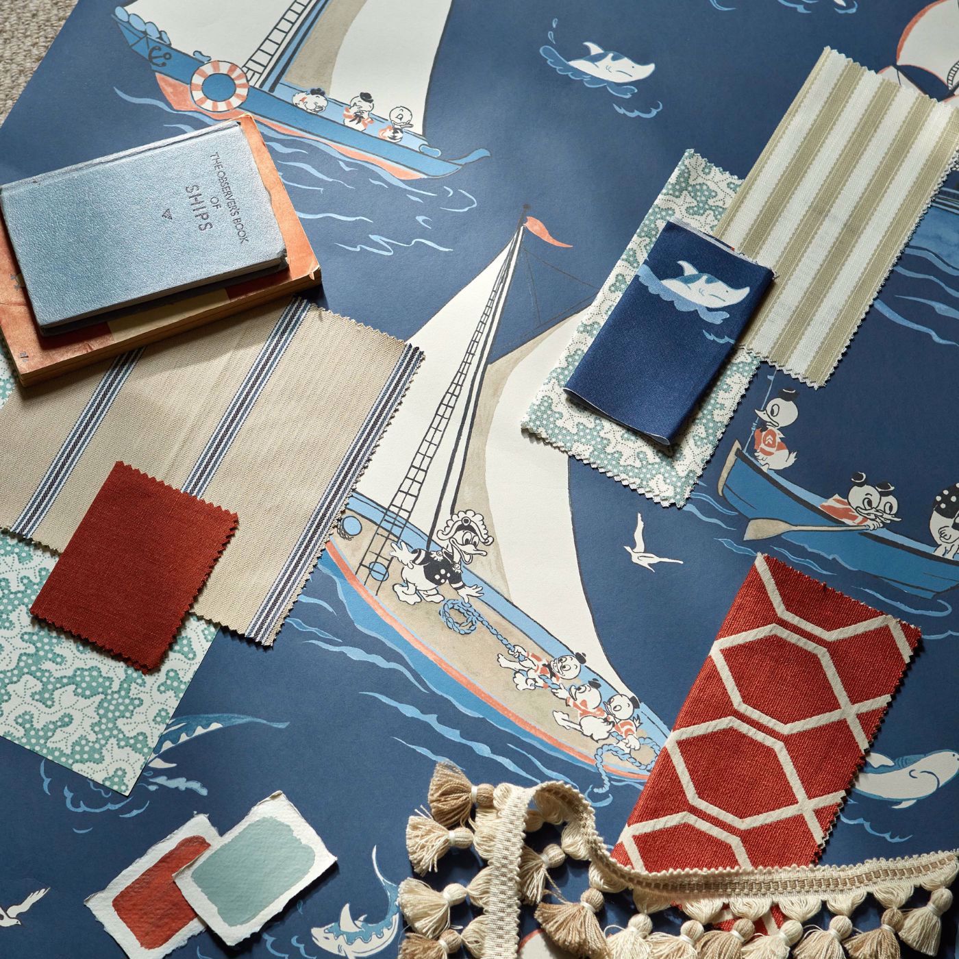 Sanderson Disney Donald Nautical Night Fishing