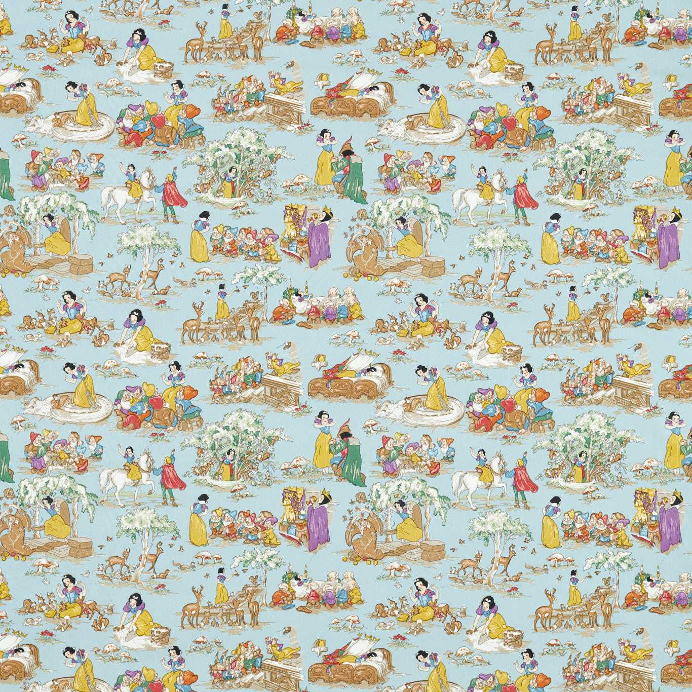 Sanderson Disney Snow White Puddle Blue