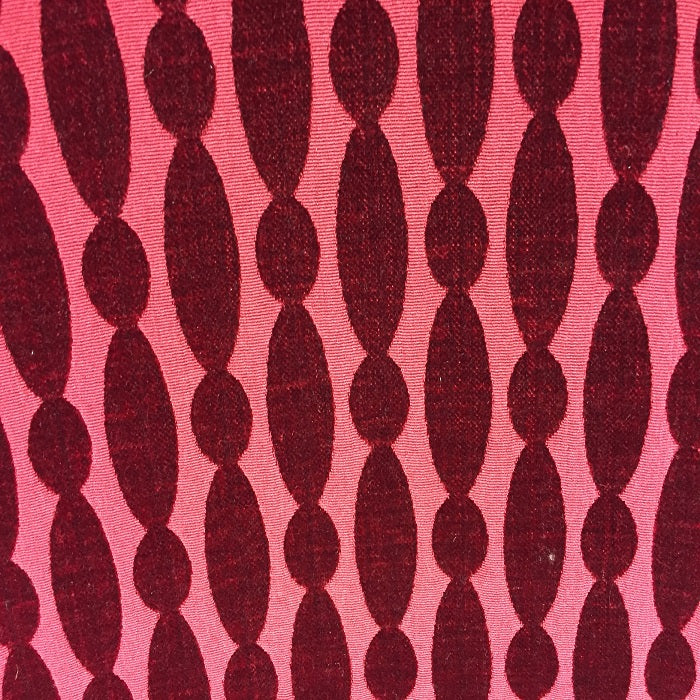Voyage Broadway Curtain Fabric Ruby