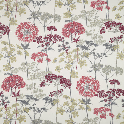 iLiv Hedgerow Curtain Fabric Ruby