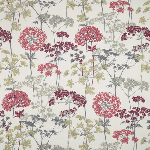 iLiv Hedgerow Curtain Fabric Ruby