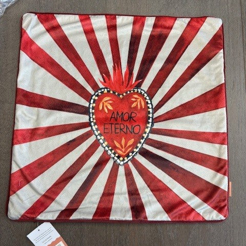 2x Amor Eterno Velvet cushion covers 45x45cm