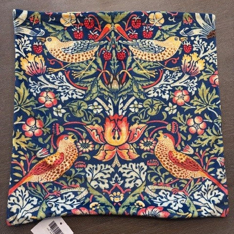 3x Strawberry thief navy cushion covers 45x45cm