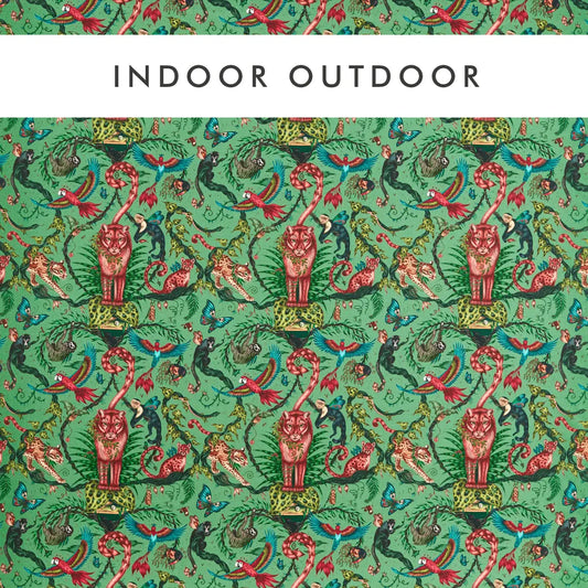 Clarke & Clarke Bosque Dreams Indoor Outdoor Aquamarine