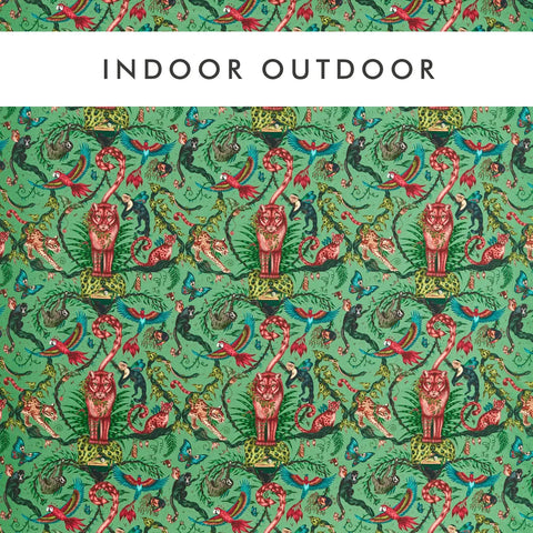 Clarke & Clarke Bosque Dreams Indoor Outdoor Aquamarine