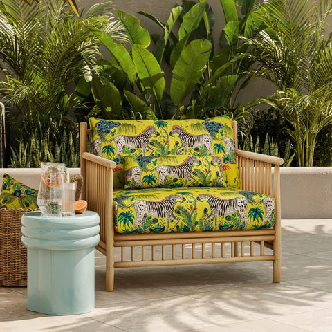 Clarke & Clarke Lost World Indoor Outdoor Lime