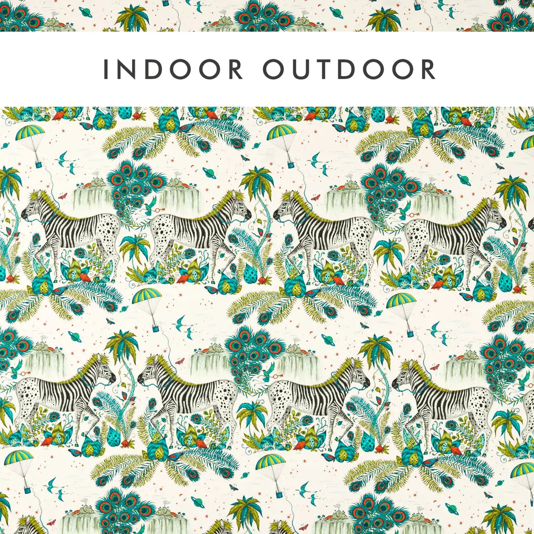 Clarke & Clarke Lost World Indoor Outdoor Green