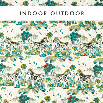 Clarke & Clarke Lost World Indoor Outdoor Green