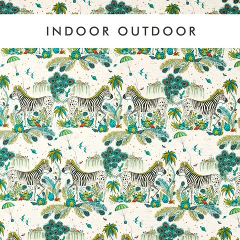 Clarke & Clarke Lost World Indoor Outdoor Green