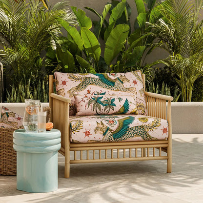 Clarke & Clarke Lynx Indoor Outdoor Pink