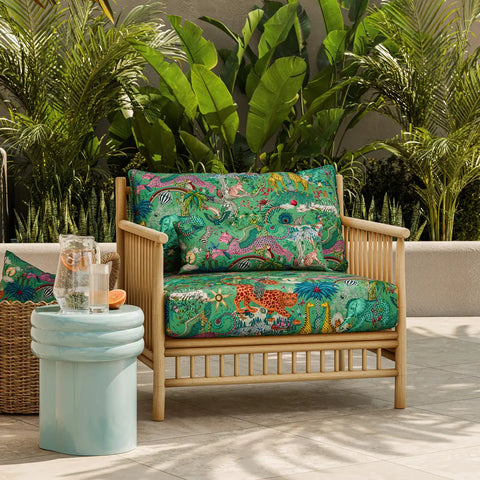 Clarke & Clarke Paradise Lost Indoor Outdoor Green