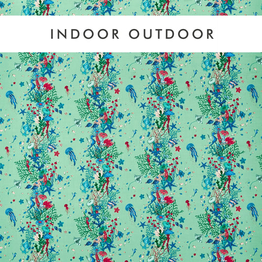 Clarke & Clarke Seaforest Indoor Outdoor Aqua