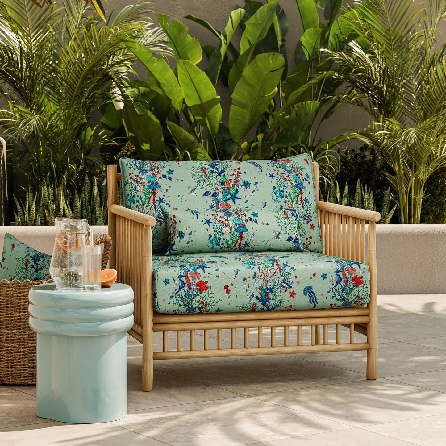 Clarke & Clarke Seaforest Indoor Outdoor Aqua