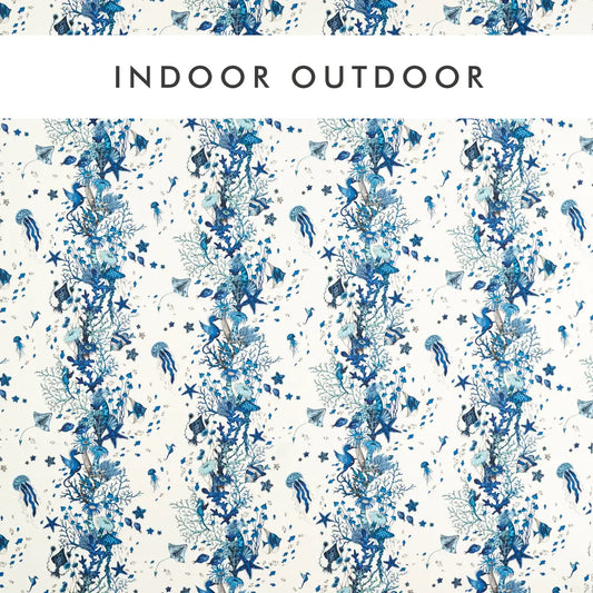 Clarke & Clarke Seaforest Indoor Outdoor Blue