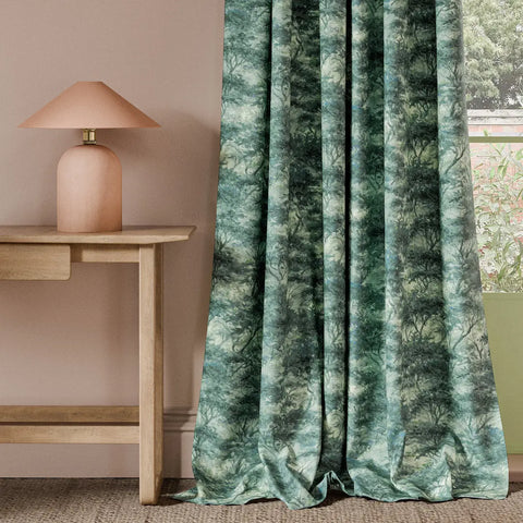 Clarke & Clarke Boschetto Print Teal