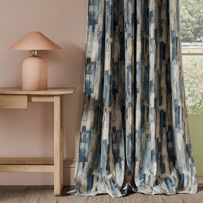 Clarke & Clarke Cityscape Print Denim