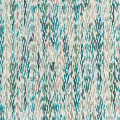Clarke & Clarke Ignis Teal/blush