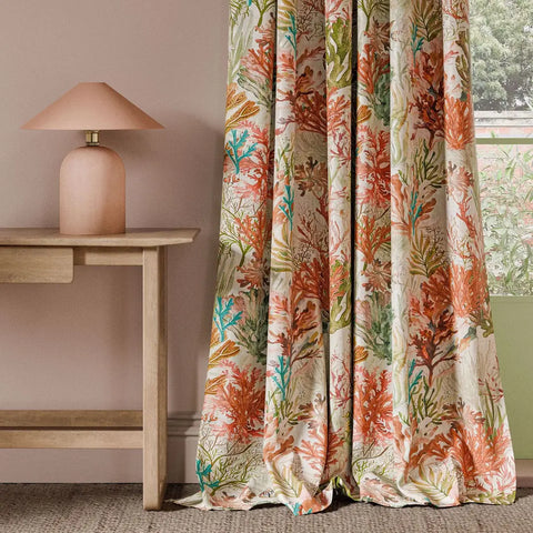Clarke & Clarke Oceana Print Coral