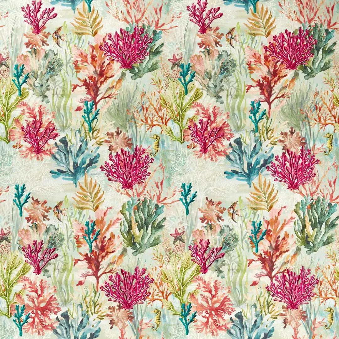 Clarke & Clarke Oceana Print Coral
