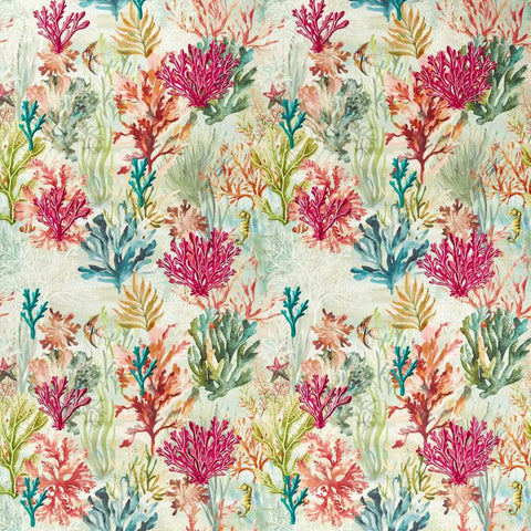 Clarke & Clarke Oceana Print Coral