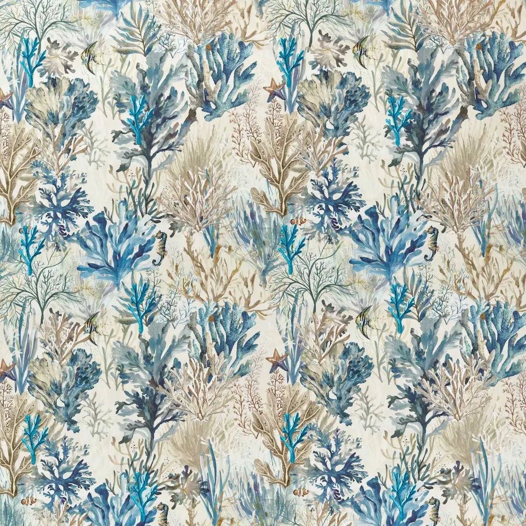 Clarke & Clarke Oceana Print Denim