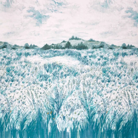 Clarke & Clarke Wildbloom Print Mineral