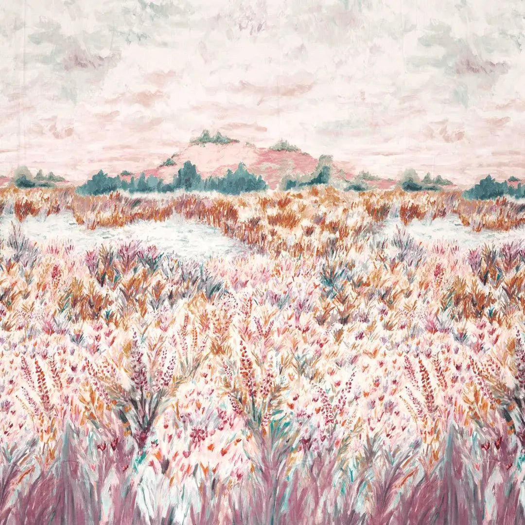 Clarke & Clarke Wildbloom Print Mineral/blush
