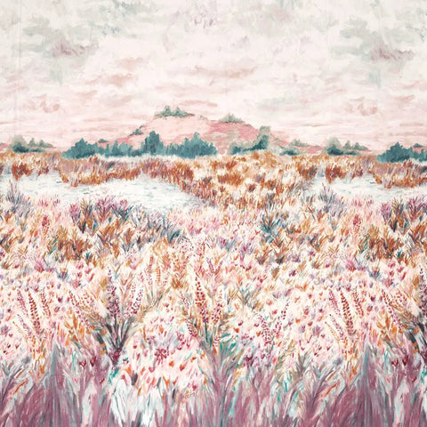 Clarke & Clarke Wildbloom Print Mineral/blush