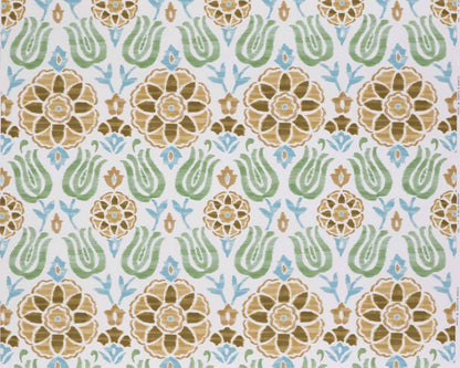 Clarke & Clarke Cassia Seafoam/Mustard
