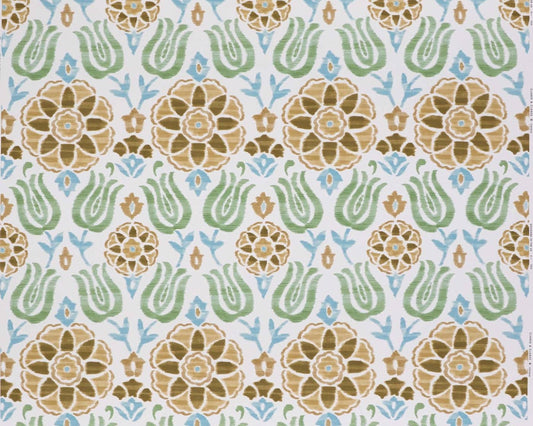 Clarke & Clarke Cassia Seafoam/Mustard