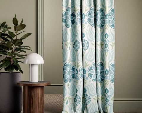 Clarke & Clarke Cassia Peacock/Sky