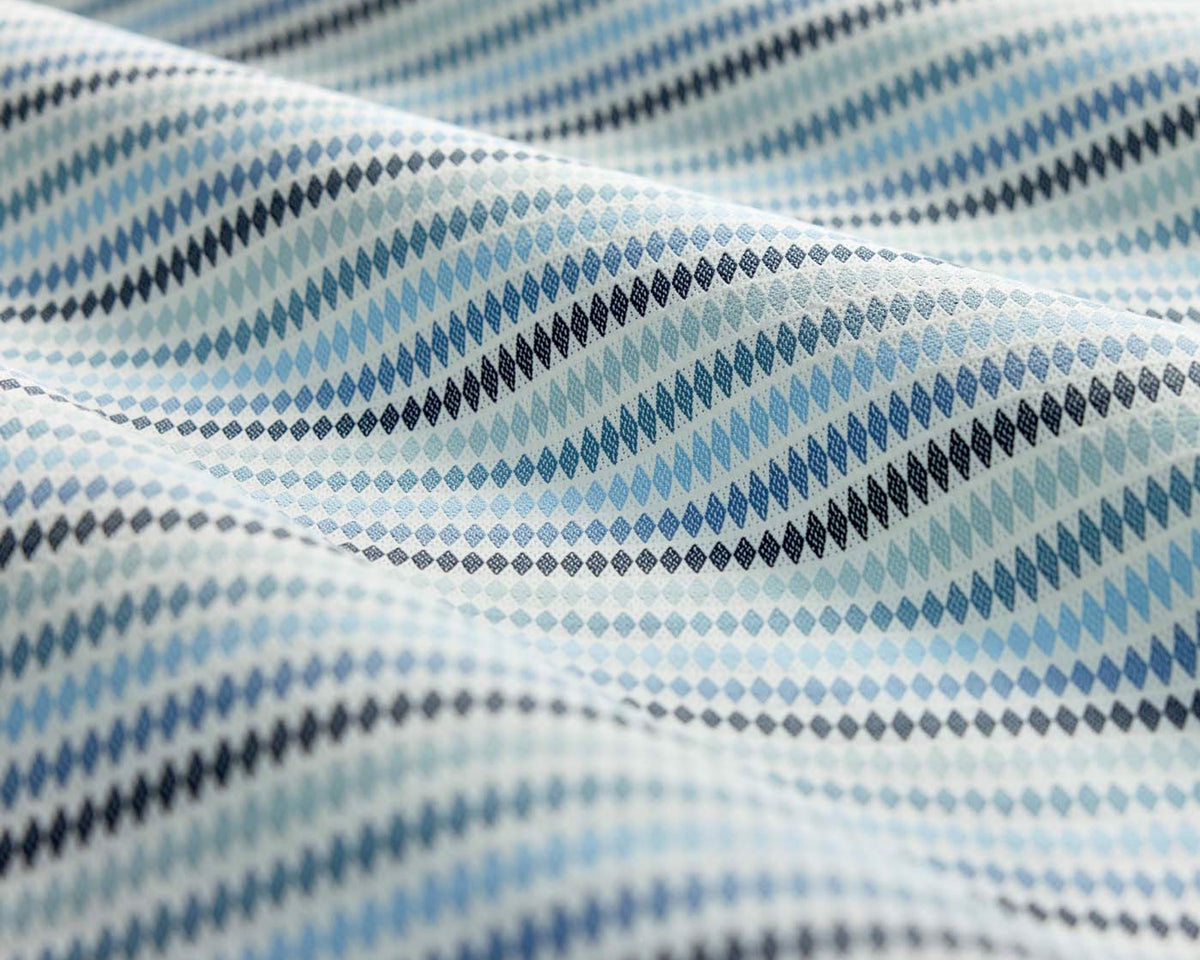 Clarke & Clarke Grove Stripe Sky/Midnight/Indigo