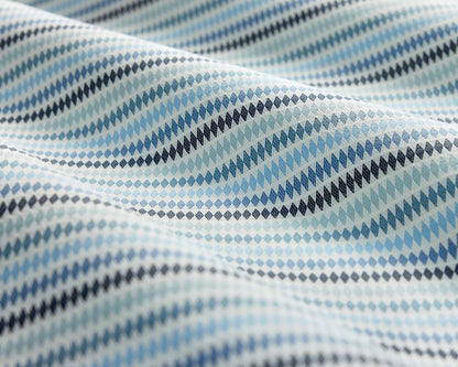 Clarke & Clarke Grove Stripe Sky/Midnight/Indigo