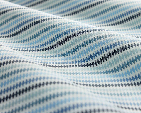 Clarke & Clarke Grove Stripe Sky/Midnight/Indigo