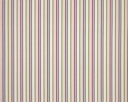 Clarke & Clarke Grove Stripe Raspberry/Plum/Olive