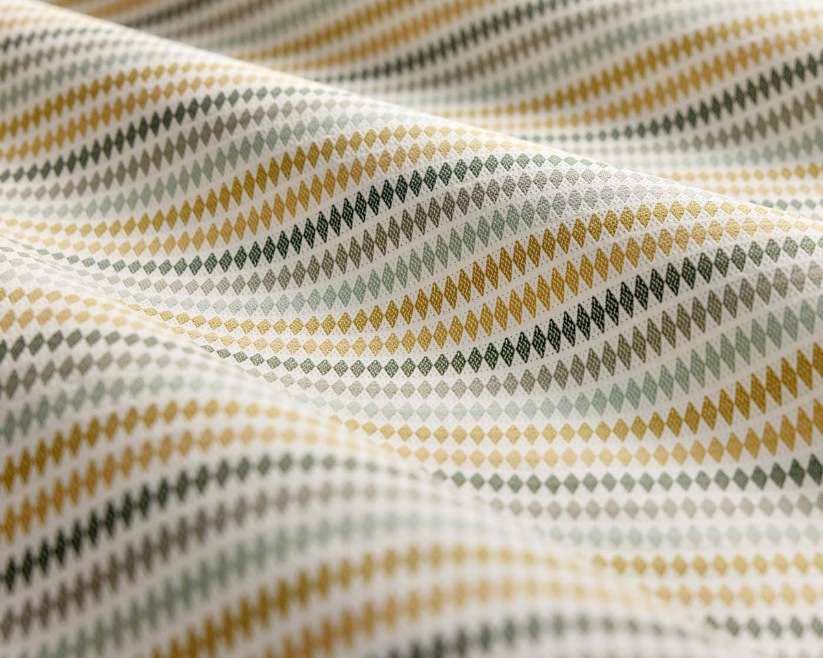 Clarke & Clarke Grove Stripe Forest/Mustard/Sage
