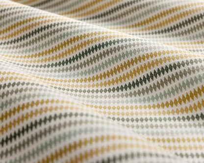 Clarke & Clarke Grove Stripe Forest/Mustard/Sage