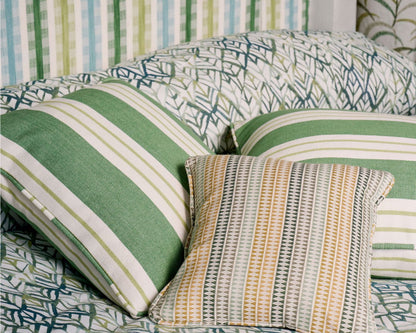 Clarke & Clarke Grove Stripe Forest/Mustard/Sage