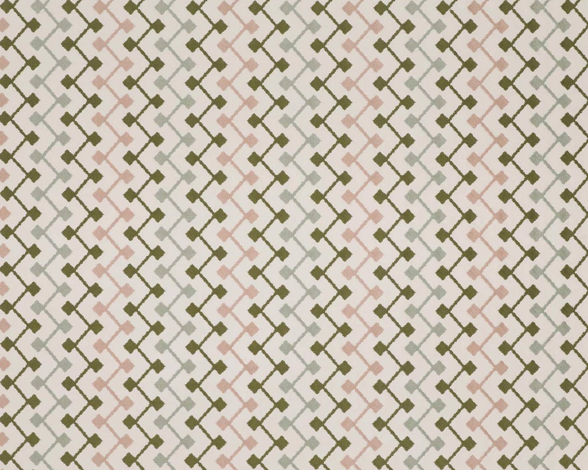 Clarke & Clarke Hemlock Olive/Blush
